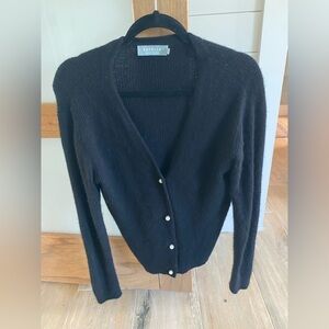 Ravella- Valentina Luxe Black Cashmere Cardigan